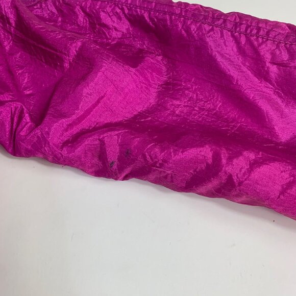 Andy Johns Nylon Parachute Jacket Womens M Magenta 80s Windbreaker Retro Zip Up - Picture 11 of 16